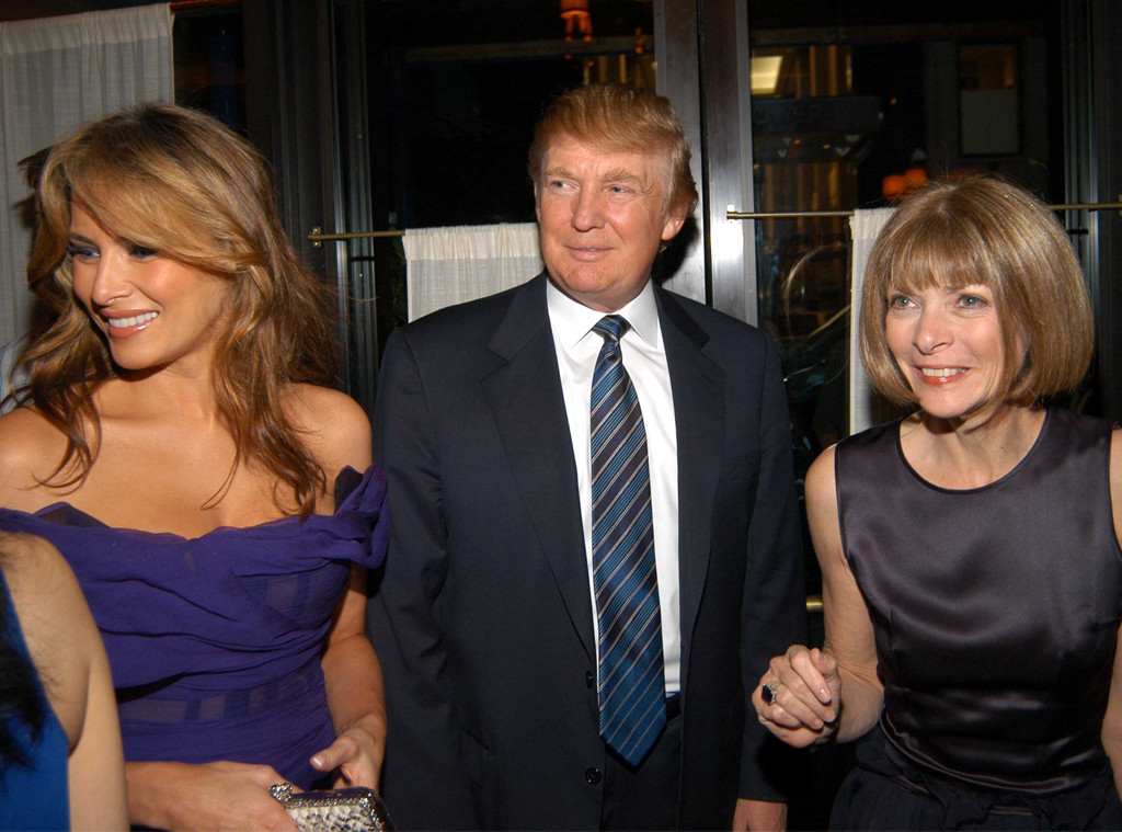 Anna Wintour, Donald Trump, Melania Trump Anna Wintour, Donald Trump, Melania Trump